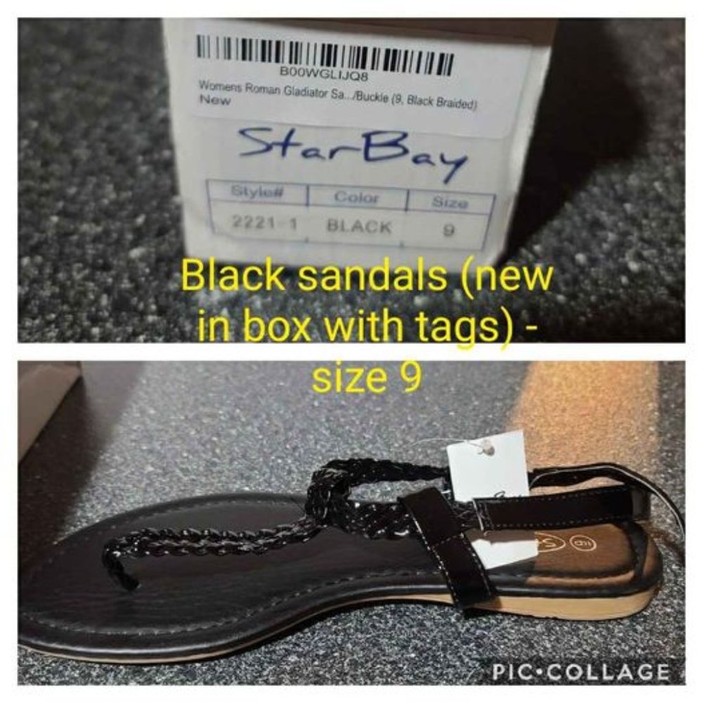Black sandals